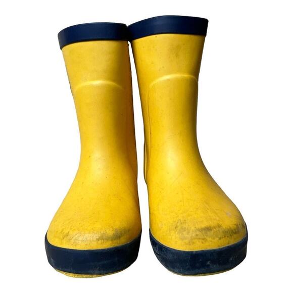 JoJo Maman Bebe Splash Yellow Rain Boots Toddler Size 5 - Picture 2 of 10